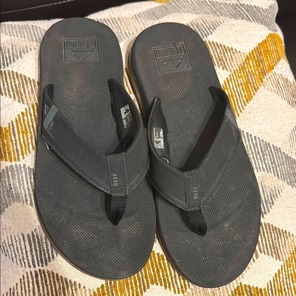 Reef Men’s Fanning Black Sandals Flip Flops